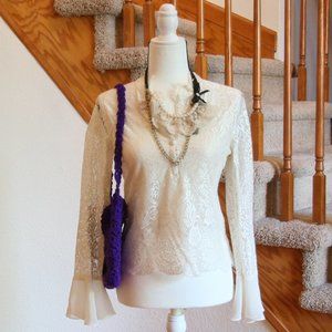 crocheted purse